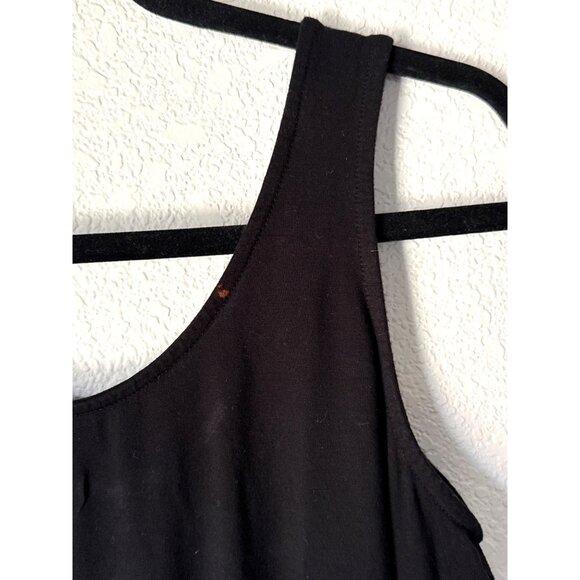Black Scoop Neck Womens Tank Bodysuit By Gibsonlook Size L - Picture 4 of 7